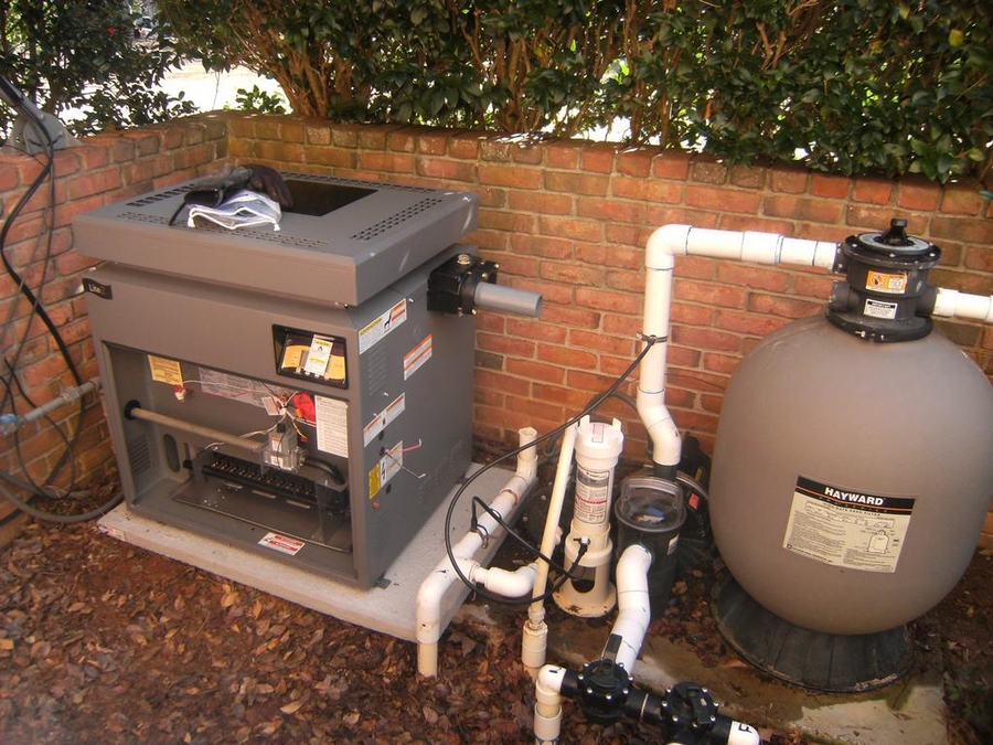 hook up pool heater